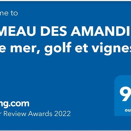 Hameau Des Amandiers - Vue Mer, Golf Et Vignes Apartment Сен Сир сюр Мер Екстериор снимка