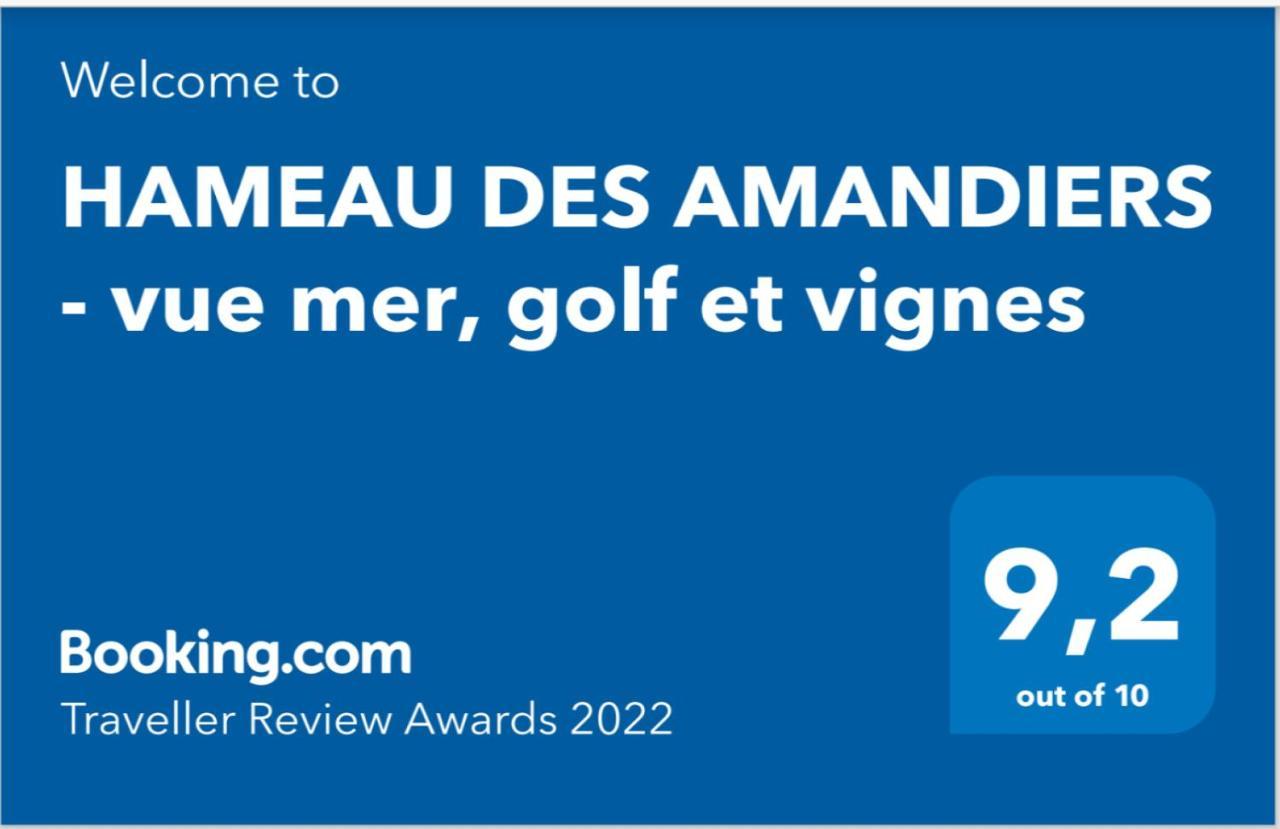 Hameau Des Amandiers - Vue Mer, Golf Et Vignes Apartment Сен Сир сюр Мер Екстериор снимка