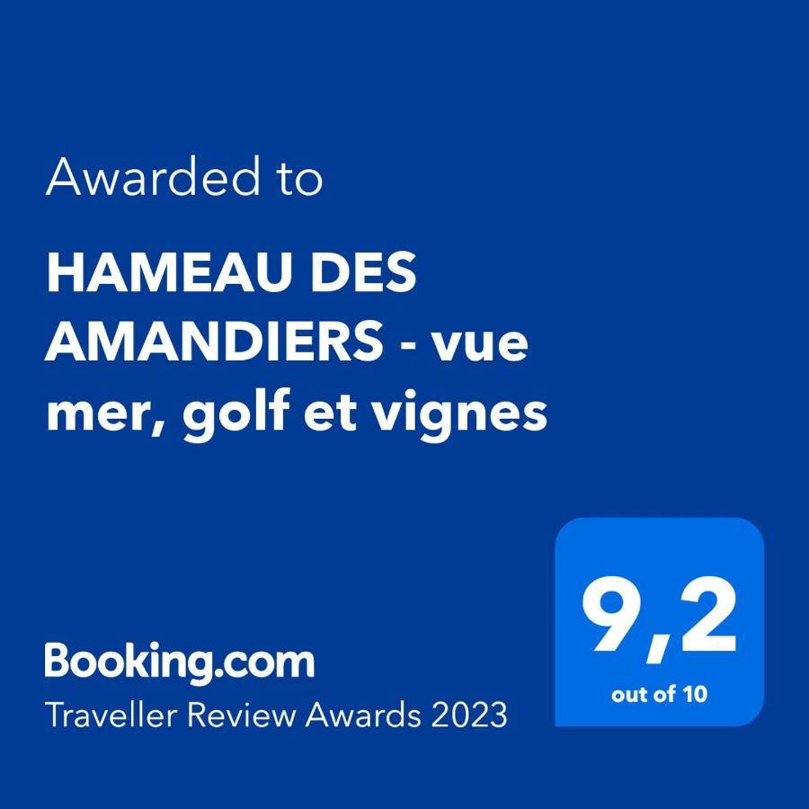 Hameau Des Amandiers - Vue Mer, Golf Et Vignes Apartment Сен Сир сюр Мер Екстериор снимка